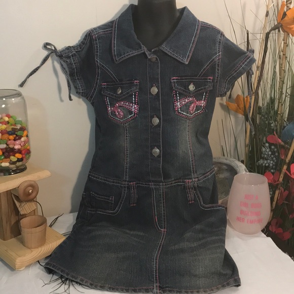 2 Be Real Jean Dress ( size 10/12) - Picture 1 of 4
